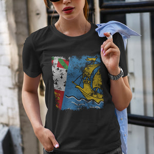 Saint Pierre and Miquelon Flag T-Shirt
