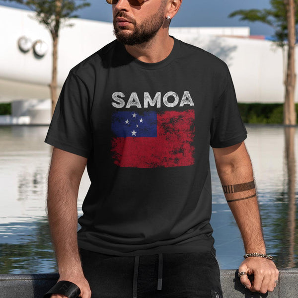 Samoa Flag Distressed - Samoan Flag T-Shirt