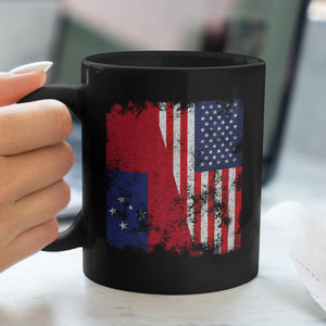 Samoa USA Flag - Half American Mug