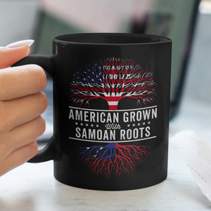 American Grown Samoan Roots Flag Mug