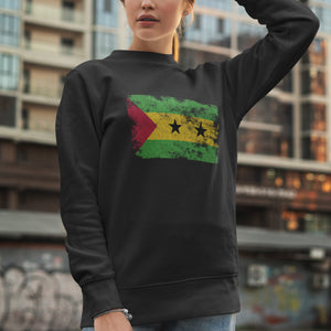 São Tomé and Príncipe Flag Sweatshirt Black / S