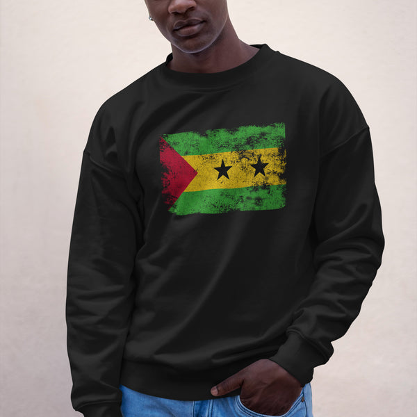 São Tomé and Príncipe Flag Sweatshirt Black / S