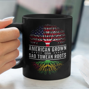 American Grown Sao Tomean Roots Flag Mug