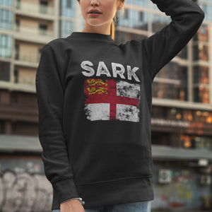 Sark Flag Distressed - Sark Flag Sweatshirt