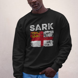 Sark Flag Distressed - Sark Flag Sweatshirt