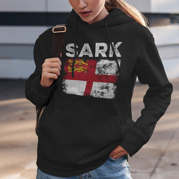 Sark Flag Distressed - Sark Flag Hoodie