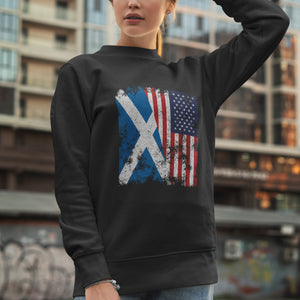 Scotland USA Flag - Half American Sweatshirt