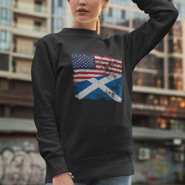 Scotland USA Flag Sweatshirt