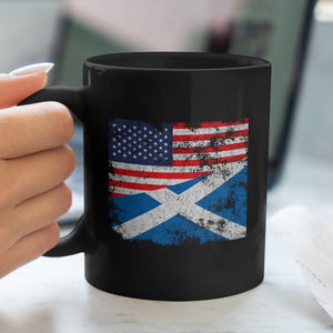 Scotland USA Flag Mug