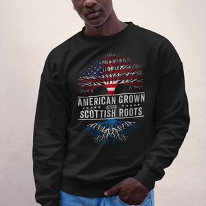 American Grown Scottish Roots Flag Sweatshirt