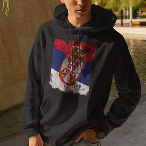 Serbia Flag Hoodie