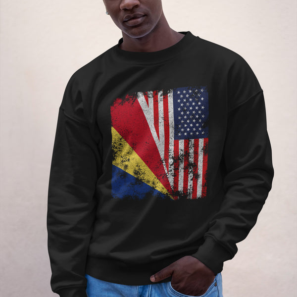 Seychelles USA Flag - Half American Sweatshirt