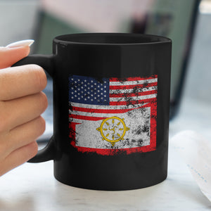Sikkim USA Flag Mug