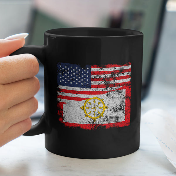 Sikkim USA Flag Mug