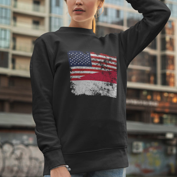 Singapore USA Flag Sweatshirt