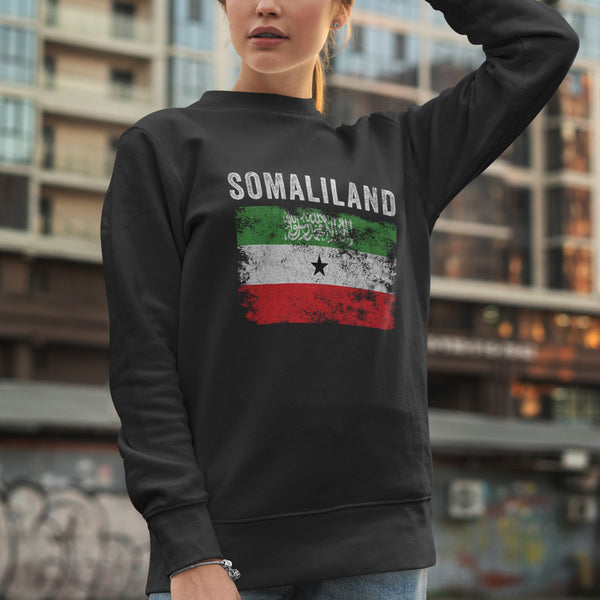 Somaliland Flag Distressed Sweatshirt