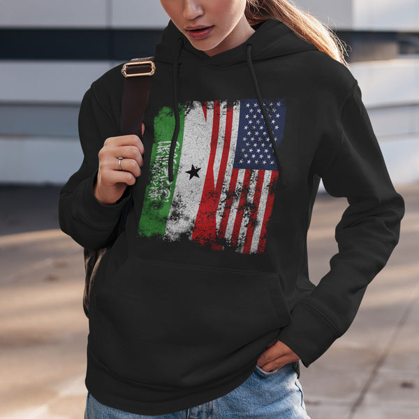 Somaliland USA Flag - Half American Hoodie