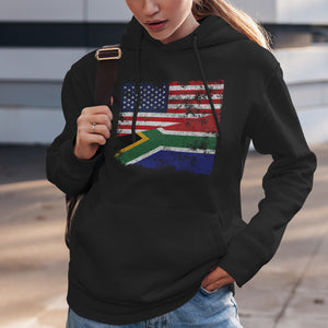South Africa USA Flag Hoodie