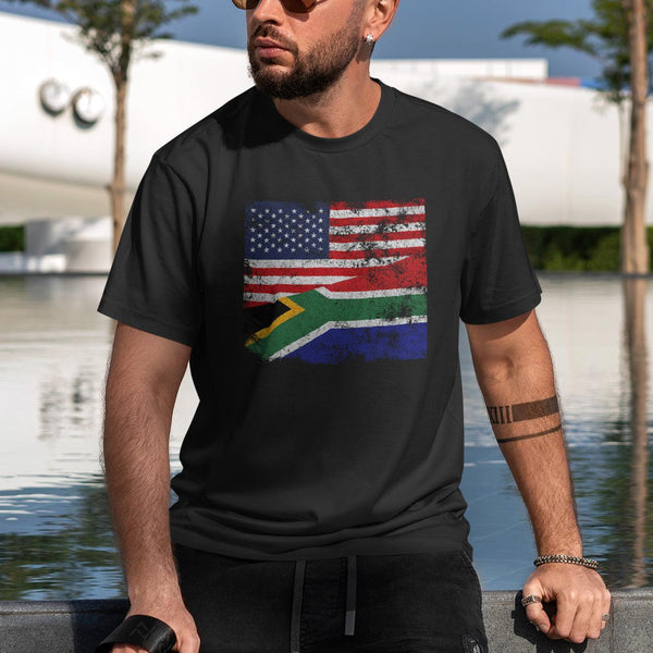 South Africa USA Flag T-Shirt