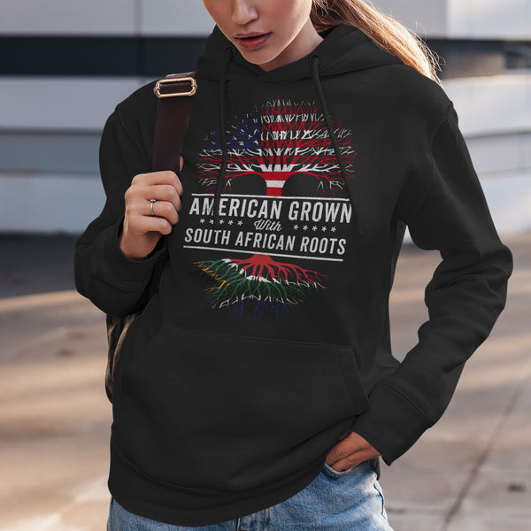 American Grown South African Roots Flag Hoodie