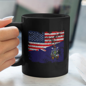 South Georgia and the South Sandwich Islands USA Flag Mug