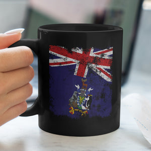 South Georgia And The South Sandwich Islands Flag - Distressed Flag Mug