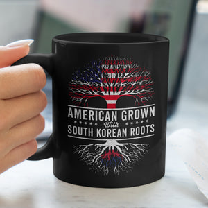 American Grown South Korean Roots Flag Mug