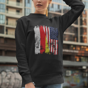 South Ossetia USA Flag - Half American Sweatshirt