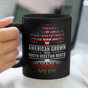 American Grown South Ossetian Roots Flag Mug