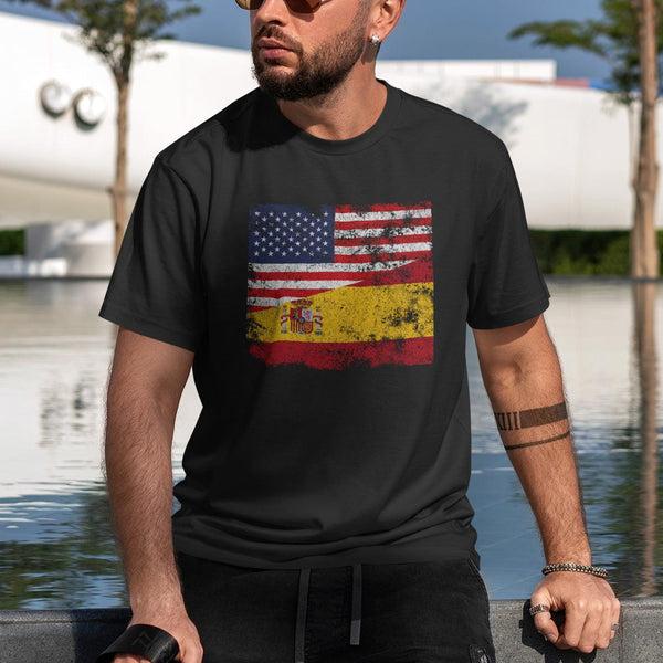 Spain USA Flag T-Shirt