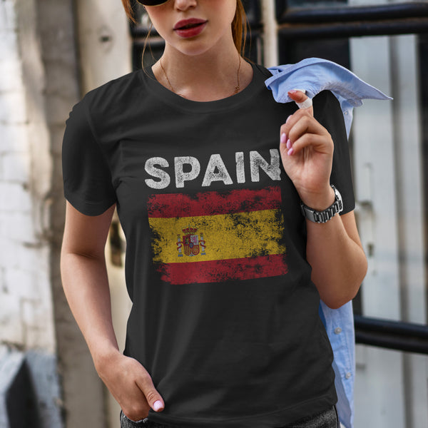 Spain Flag Distressed - Spanish Flag T-Shirt