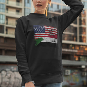 Sudan USA Flag Sweatshirt