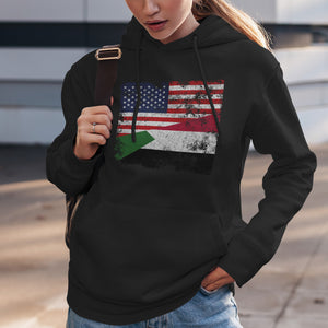 Sudan USA Flag Hoodie