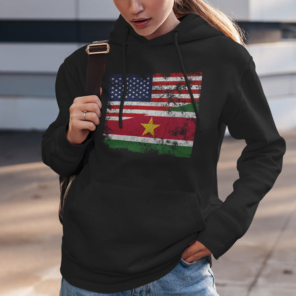 Suriname USA Flag Hoodie
