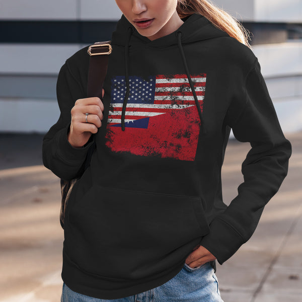 Taiwan USA Flag Hoodie