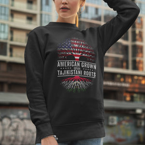 American Grown Tajikistani Roots Flag Sweatshirt