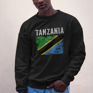 Tanzania Flag Distressed Tanzanian Flag Sweatshirt