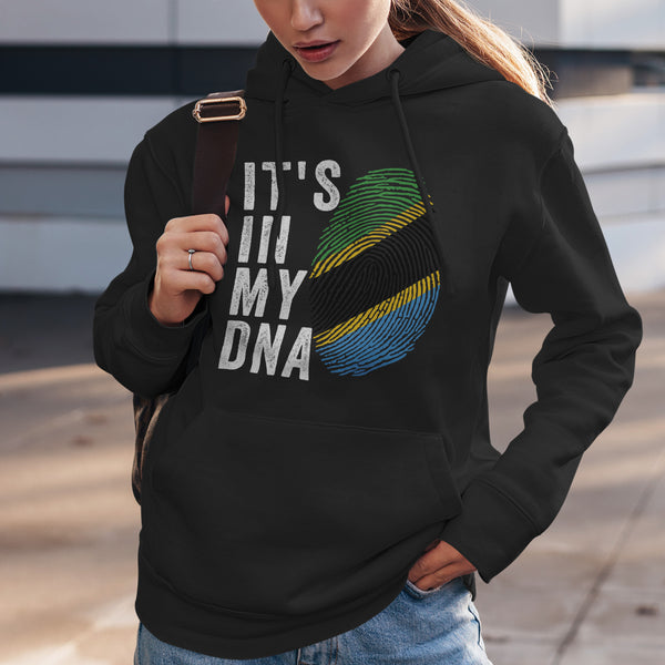 It's In My DNA - Tanzania Flag Hoodie Black / S