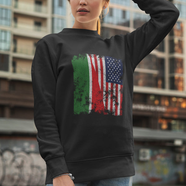 Tatarstan USA Flag - Half American Sweatshirt