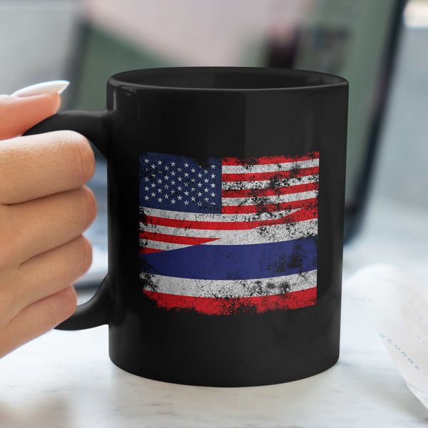 Thailand USA Flag Mug