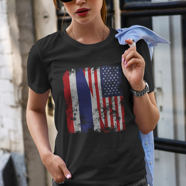 Thailand USA Flag - Half American T-Shirt
