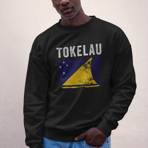 Tokelau Flag Distressed - Tokelauan Flag Sweatshirt