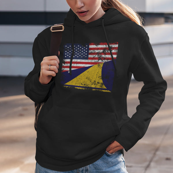 Tokelau USA Flag Hoodie