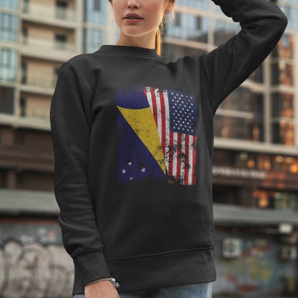 Tokelau USA Flag - Half American Sweatshirt