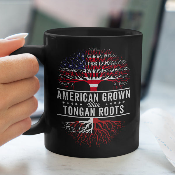 American Grown Tongan Roots Flag Mug