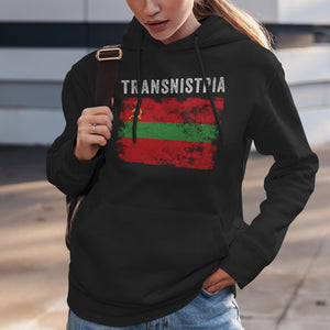 Transnistria Flag Distressed Hoodie
