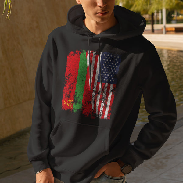 Transnistria USA Flag - Half American Hoodie
