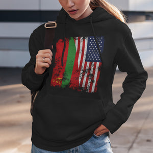 Transnistria USA Flag - Half American Hoodie