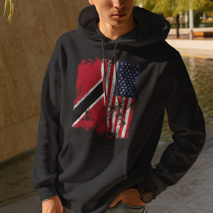 Trinidad And Tobago USA Flag Hoodie