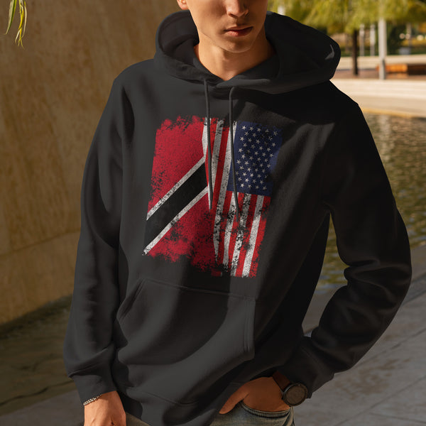 Trinidad And Tobago USA Flag Hoodie